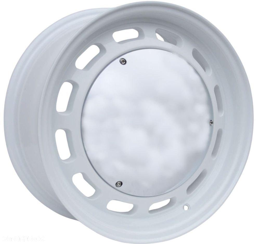 rew038 BIAŁE FELGI LUSTRA 15 5x112 MERCEDES W124 190 Z RANTEM - 2