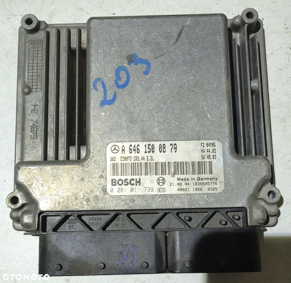 MERCEDES C-KLASA W203 00- 2.2 CDI KOMPUTER SILNIKA A6461500879