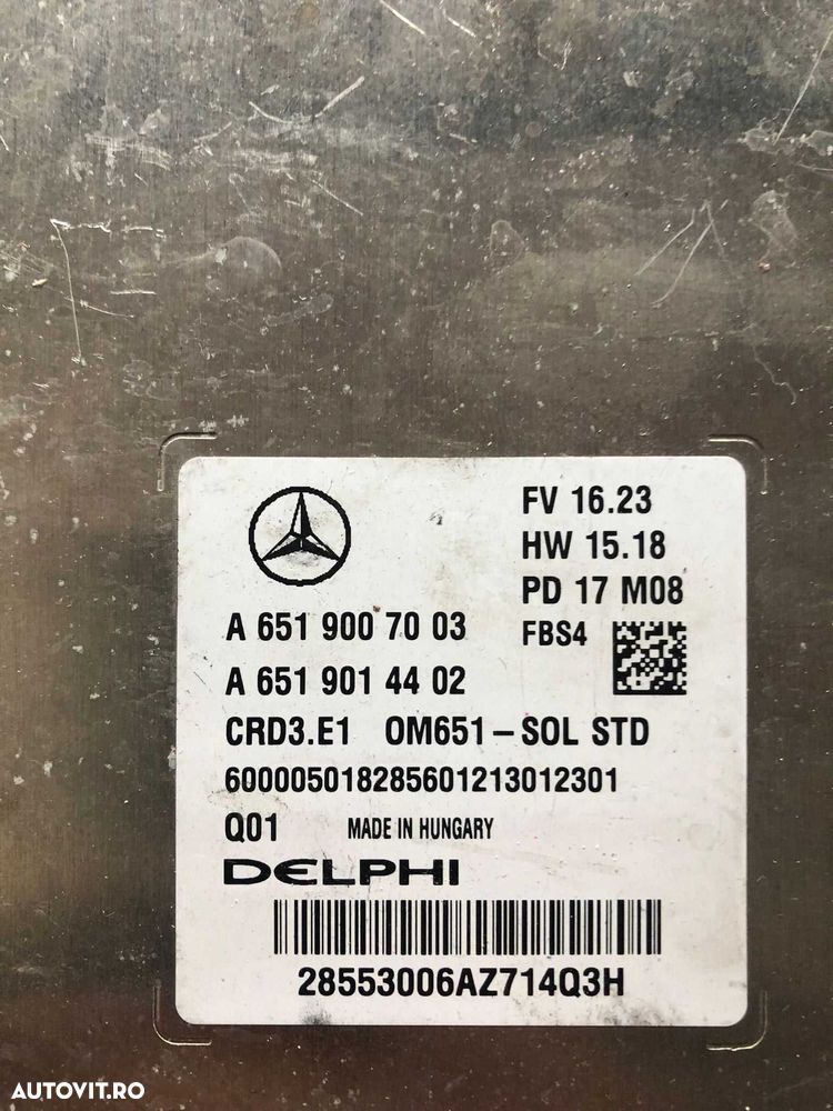 Calculator Motor Mercedes  W246 W176 GLA X156 W156  A6519007003 - 2