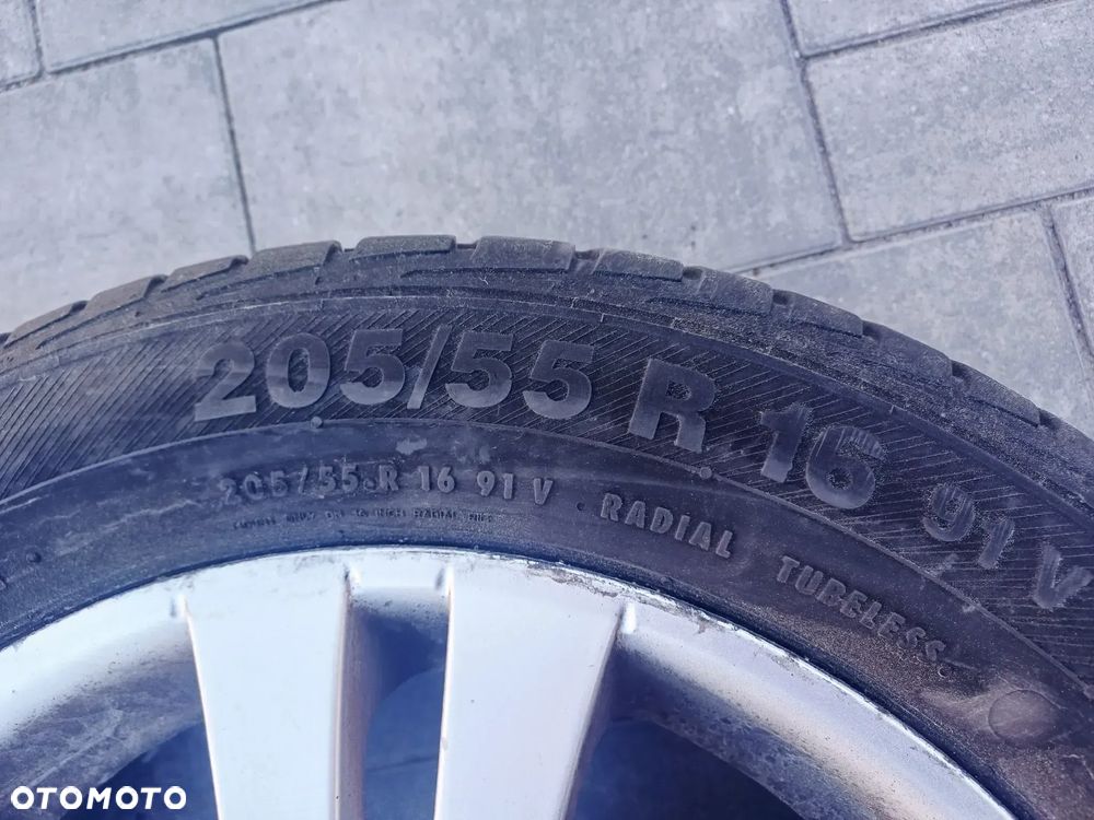 FELGI Z OPONAMI KOŁA ALUMINIOWE FLW VW SHARAN I R16 5X112 ET38 57,1 mm OPONY BRAVURIS 2 R16 205/55 LATO NR13 - 8