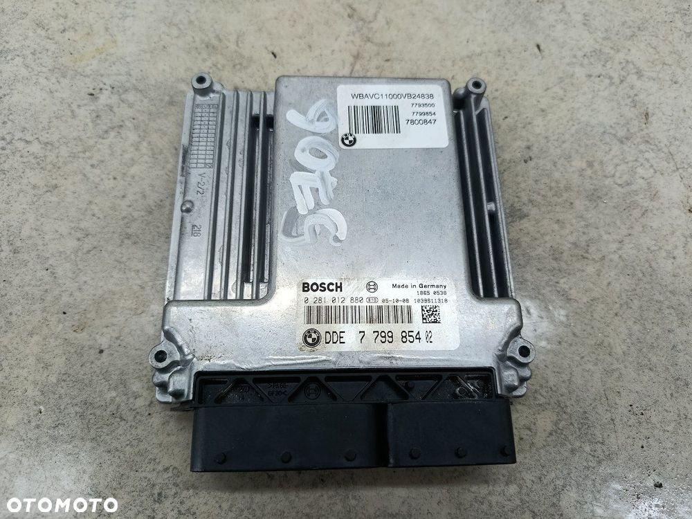 KOMPUTER, STEROWNIK BMW 3 E90 7799854 0281012880   2.0D - 1