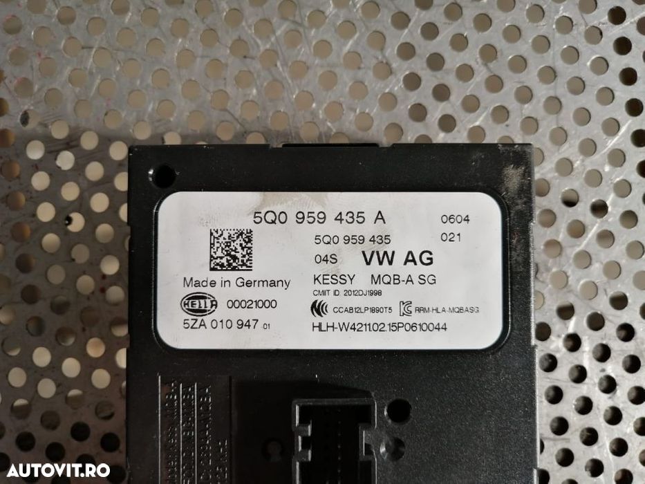Modul Keyless Go VW Golf 7 VII Dezmembrez VW Golf 7 VII 1.6 Tdi Motor CLH CRC CXX Modul Keyless Go V - 3