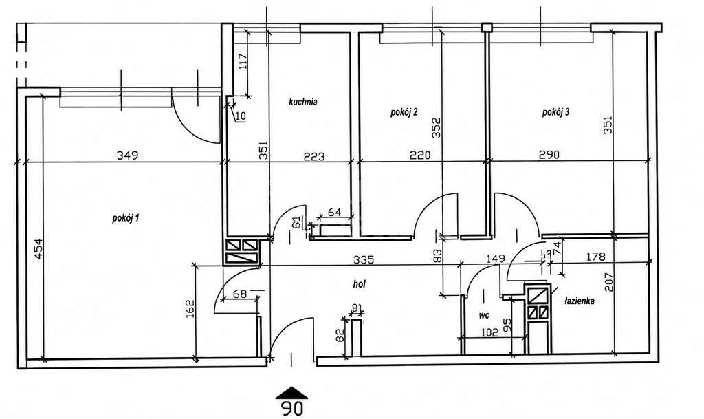 3 pokoje | 55 m² | Bielany | 4000 zł