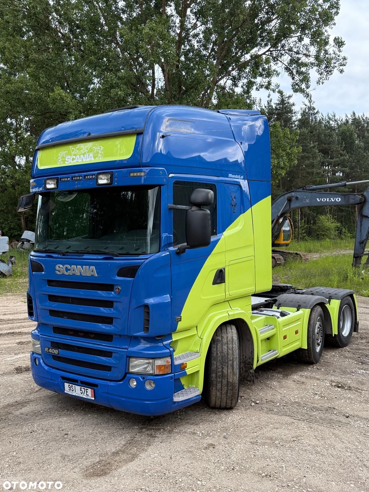 Scania R400 6x2 TOPLINE AUTOMAT RETARDER OŚ PODNOSZONA I SKRĘTNA FULLSPOJLERY KLIMA WEBASTO 2xALUTANK LODÓWKA EURO 5 2010 WAGA:8720kg DMC:50000kg - 1