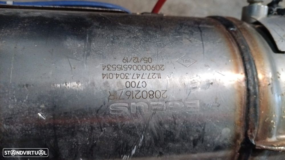 Linha escape completa Renault Megane 1.5 dci ano 2019 Ref: 208021671R - 1