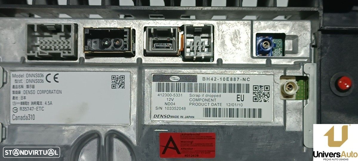 SISTEMA NAVEGAÇÃO GPS LAND ROVER RANGE ROVER (LM) V8 TD VOGUE - 2