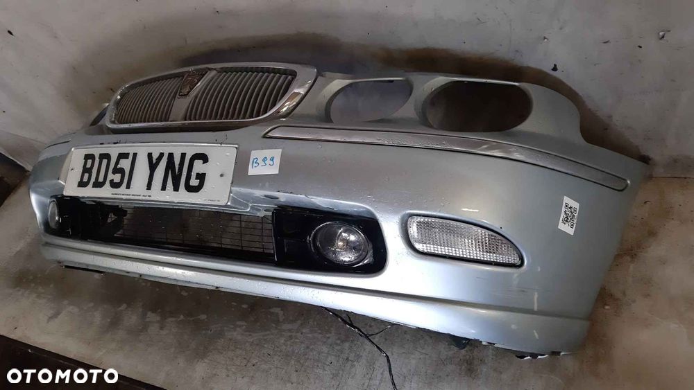 ^ ZDERZAK PRZÓD PRZEDNI DO ROVER 75 SREBRNY HALOGENY - 3