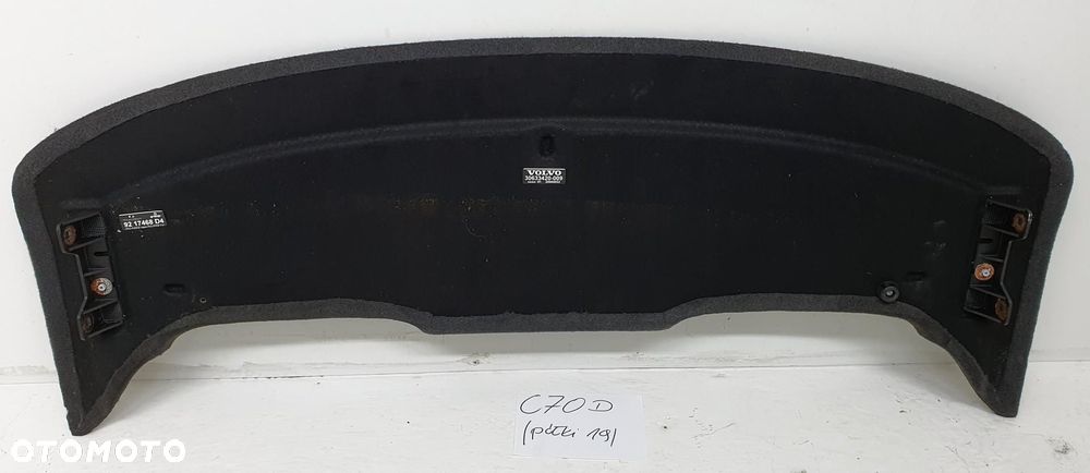 PÓŁKA TYŁ TYLNA VOLVO C70 II 30633420-009 9217468 CABRIO - 2