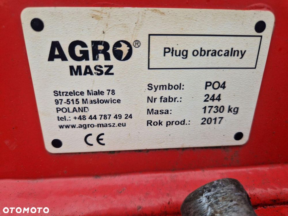Agro-Masz PO4 Pług Obrotowy 4x14-20 - 5