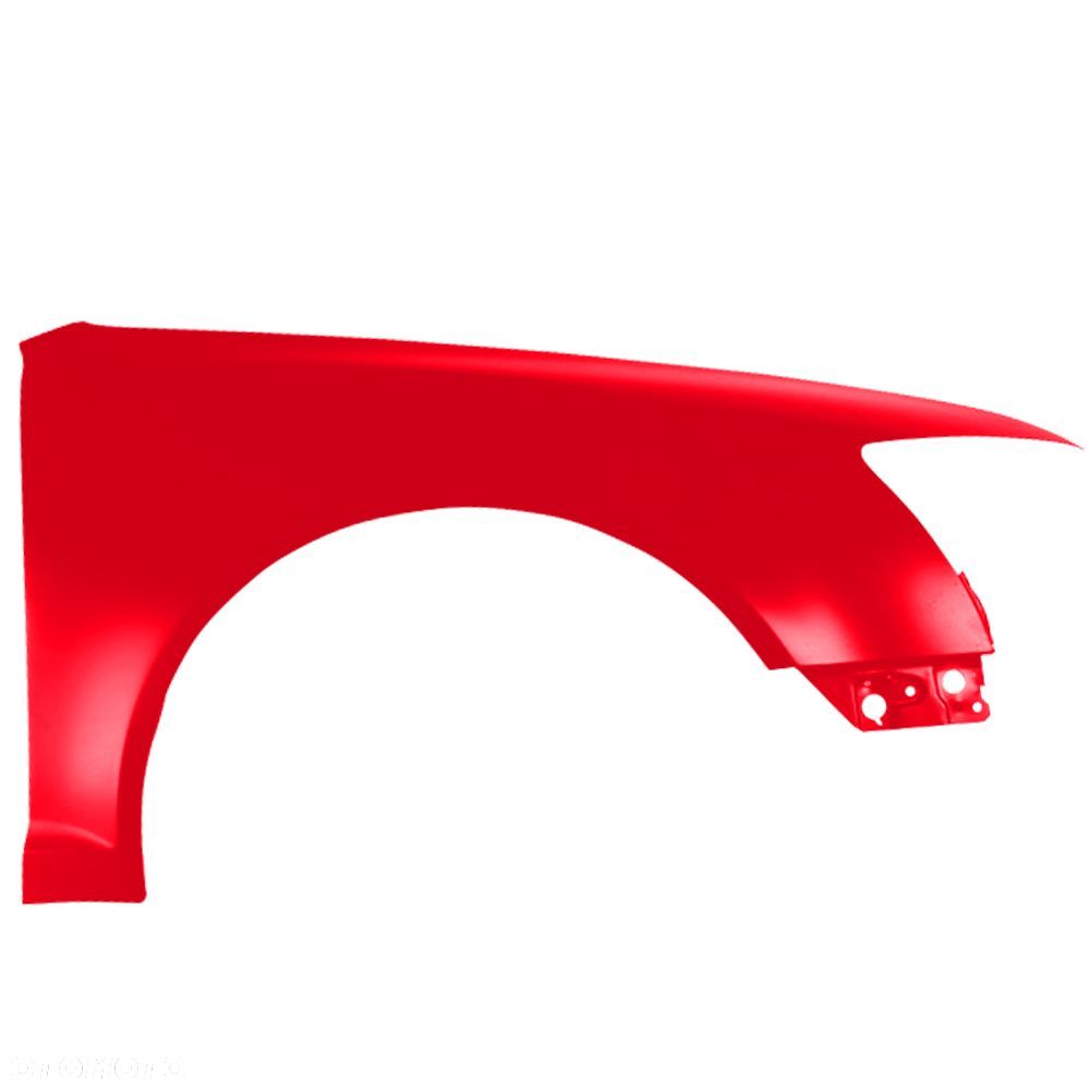 BLU Błotnik Audi A6 C6 Lift LZ3M Prawy Czerwony 2008-2011 przód MisanoRot - 2