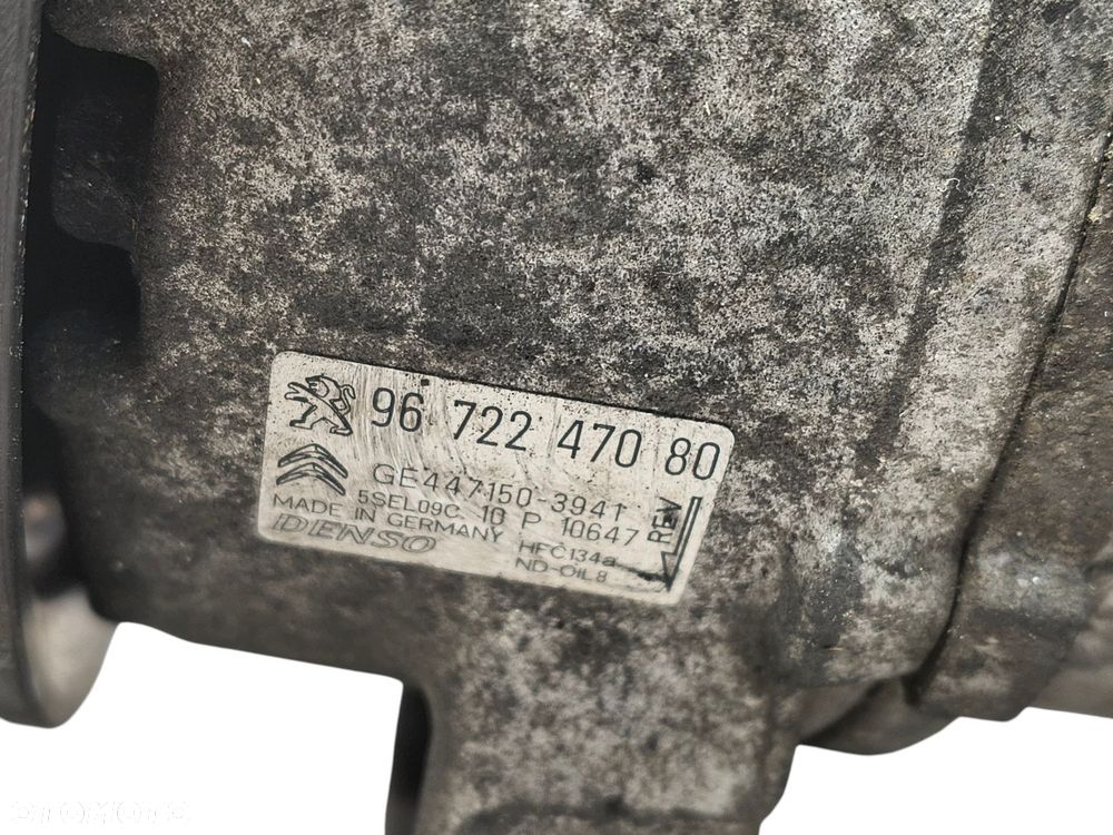 SPRĘŻARKA KLIMATYZACJI Citroen C3 Peugeot 208 1.0 VTi 9672247080 Denso - 4