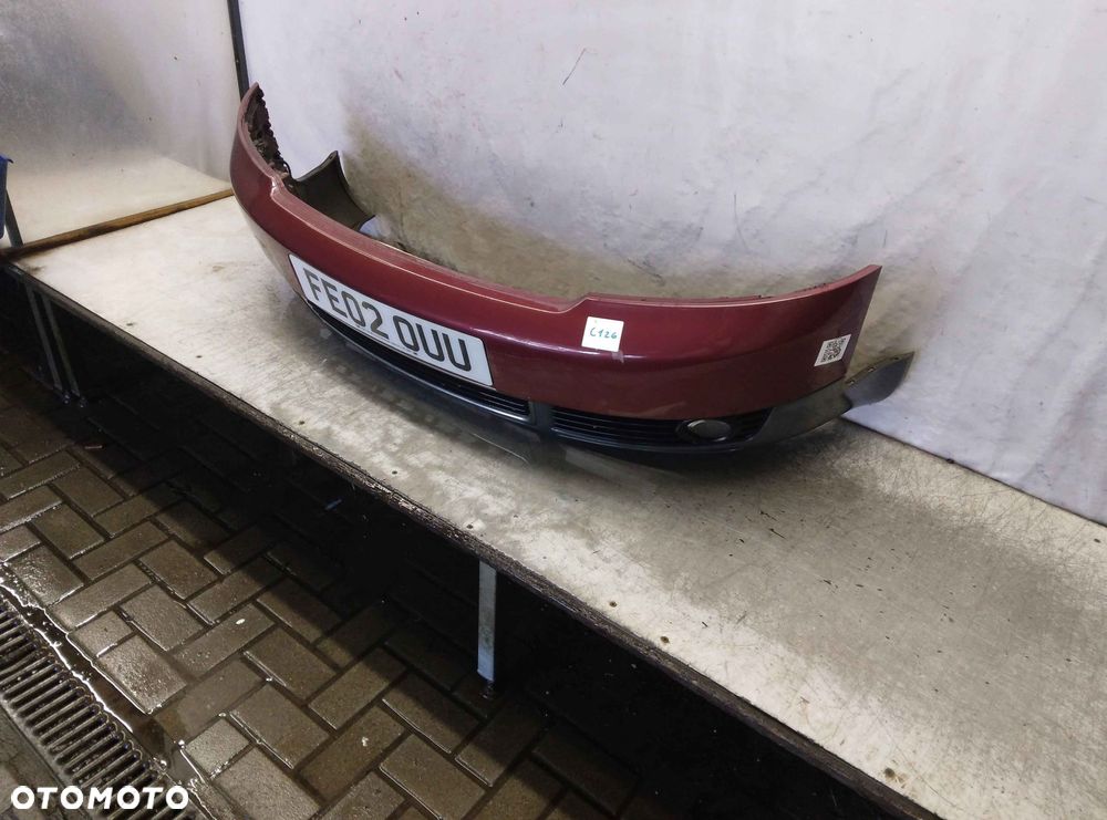^ ZDERZAK PRZÓD PRZEDNI AUDI A4 B6 LZ3Q BORDO BORDOWY HALOGENY - 3