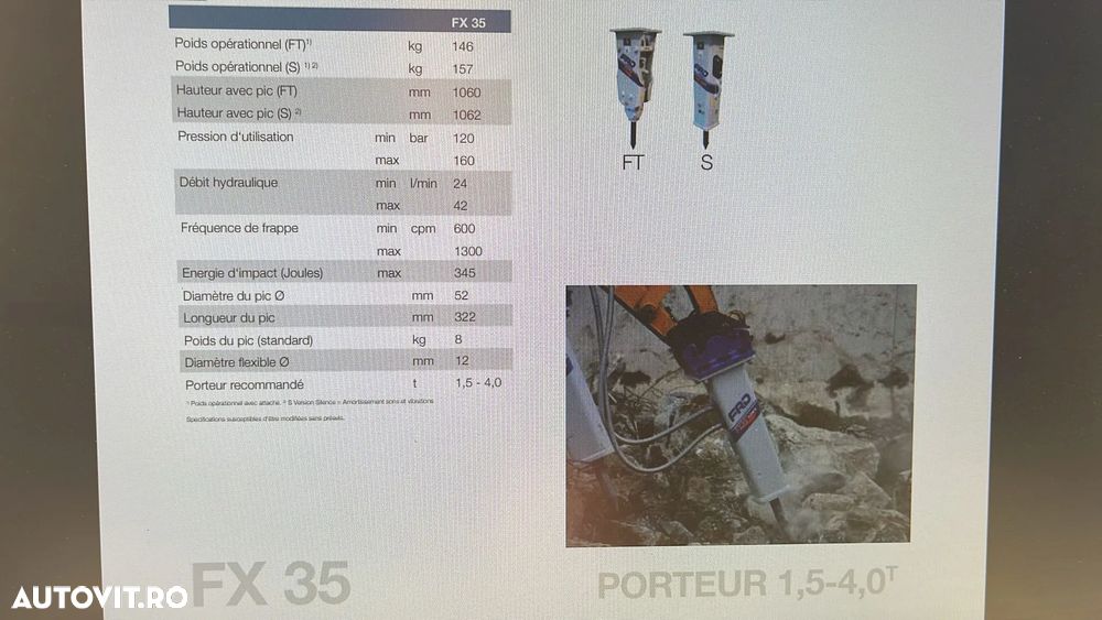 Picon pentru mini incarcatoare, CAT, Bobcat... de 1.5-4 tone - 6