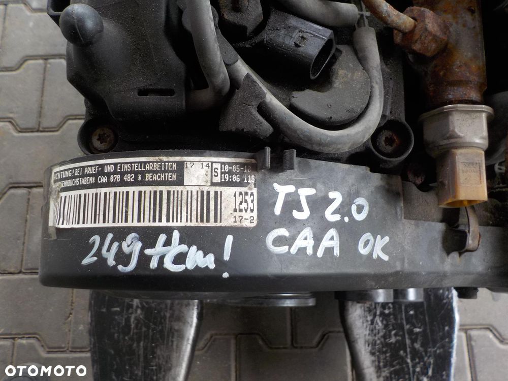 VW T5 T6 SILNIK 2.0 TDI CAA + WTRYSKI + POMPA + KOLEKTOR KOMPLETNY - 6