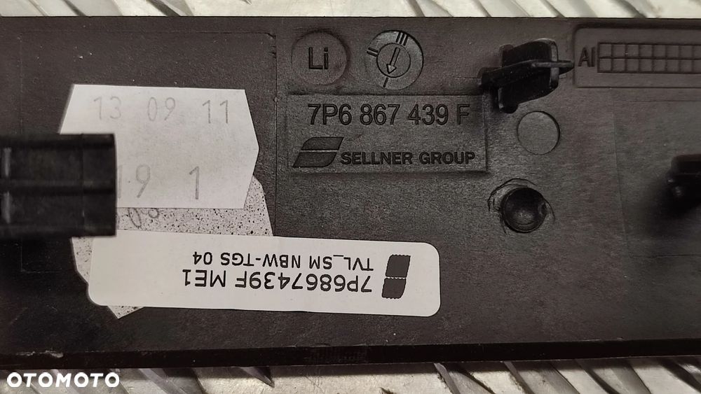 VW TOUAREG 7P 10-18R DEKORY LISTWY OZDOBNE DRZWI KOMPLET CIEMNE DREWNO RAMKI 7P6867439F 7P1819704A - 7