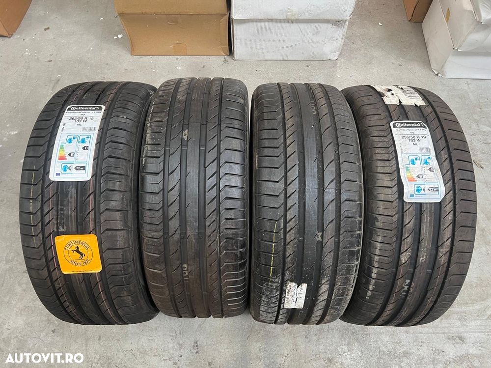 Vând 4 anvelope 255/50/19 Continental de vară noi - 1