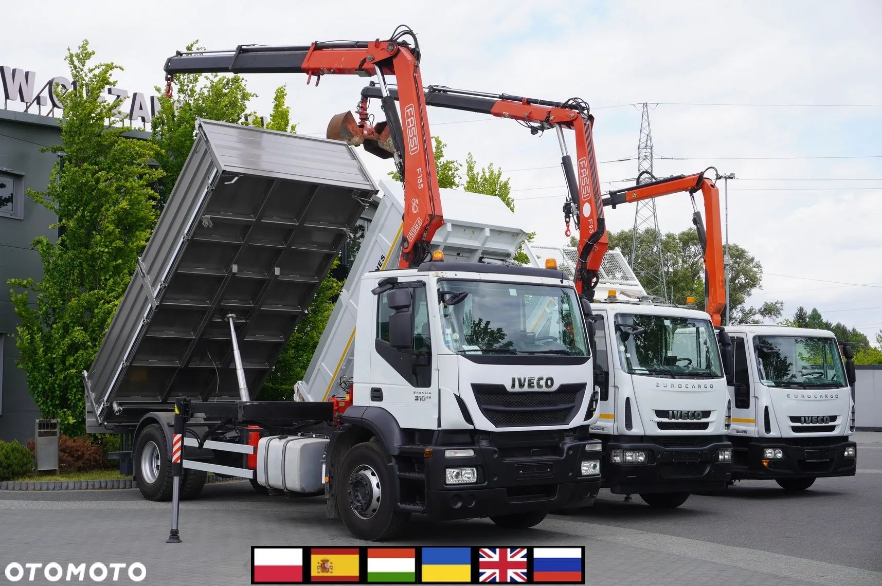 Iveco Stralis 310 E6 / NOWA Wywrotka 3-stronna / Dźwig Fassi F135 z pilotem - 1