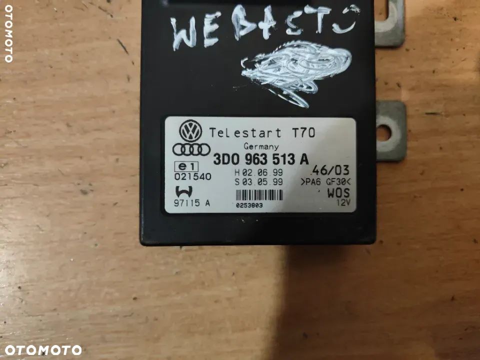Sterownik webasto Volkswagen T5 3D0963513A - 4