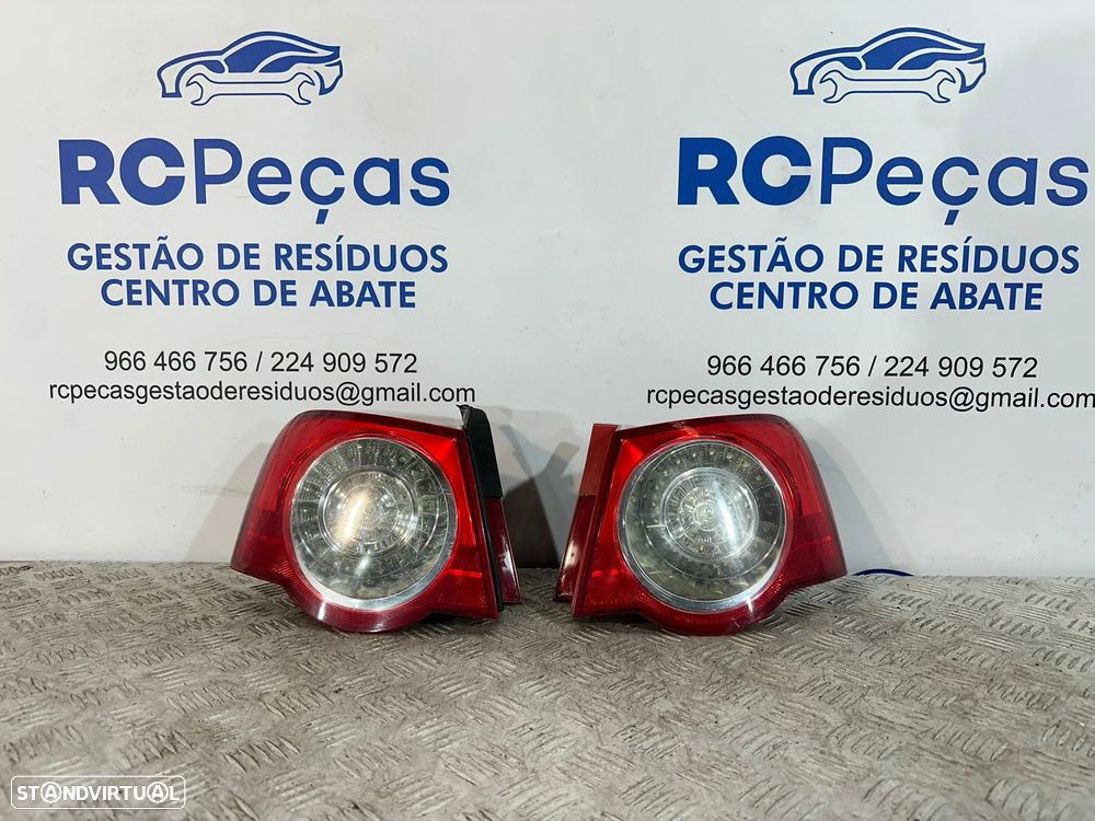 .Conjunto Farolins Tras Traseiro Esquerdo Direito Original LED Volkswagen VW Passat B6 3C5945096H 3C5945095H 2005 - 2010 - 3