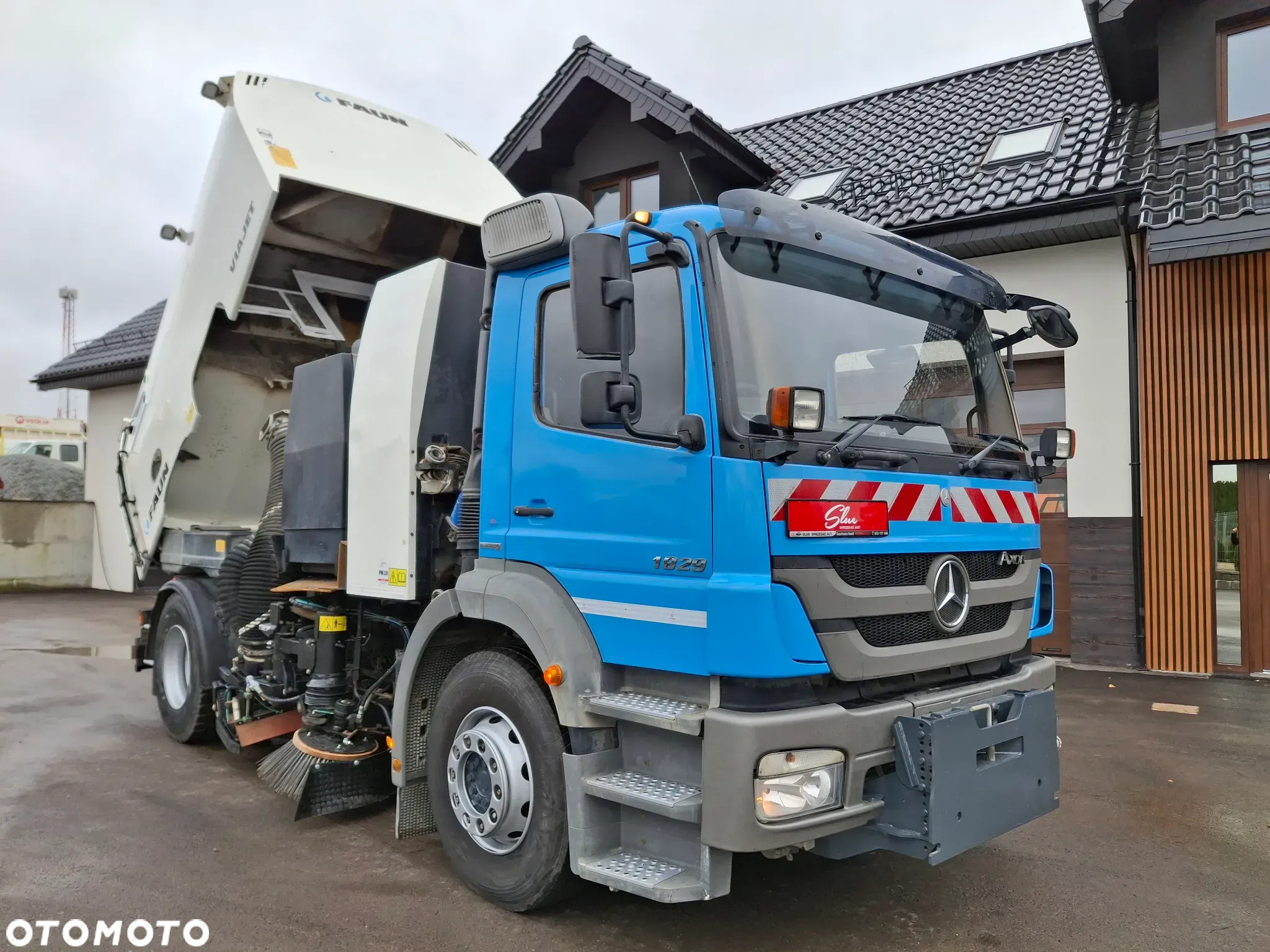 Mercedes-Benz Axor 1829 Zamiatarka FAUN Viajet 2010r EUnited PM10 Karcher Przebieg 76 Tyś KM Euro 5 - 11