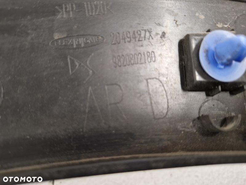 CITROEN DS3 CROSSBACK LISTWA NAKŁADKA BŁOTNIKA PRAWY TYŁ TYLNA 9820802180 - 6