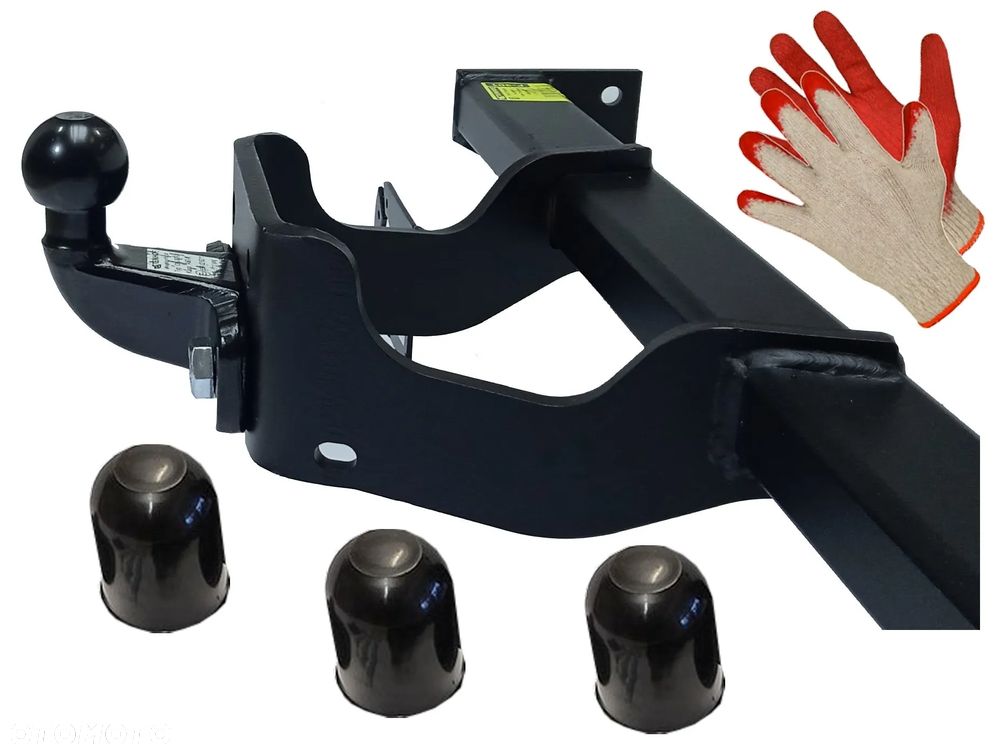 BEZ CIĘCIA ZDERZAKA HAK HOLOWNICZY Z KULĄ FLANSZOWĄ FORD TRANSIT CUSTOM 2012-2023+AUTOBUS+L2 - 6