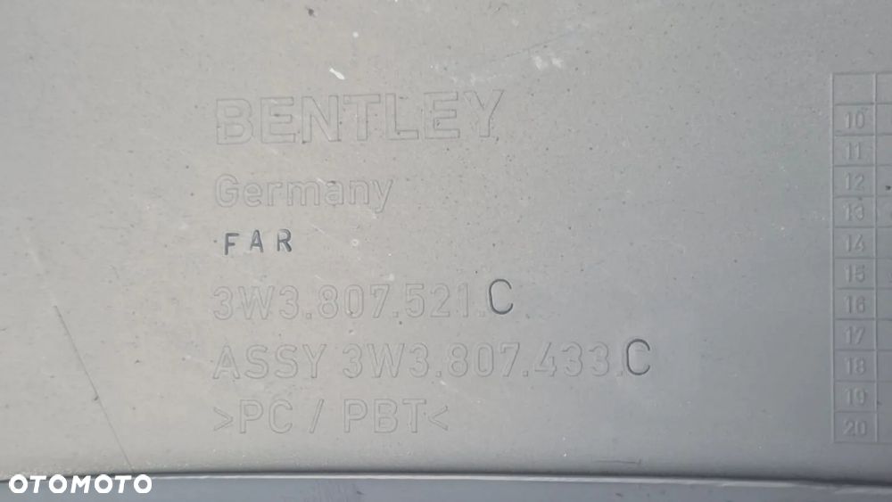 NOWA  Dokładka zderzaka przedniego Bentley Continental 3W3807521C 3W3807433C - 10