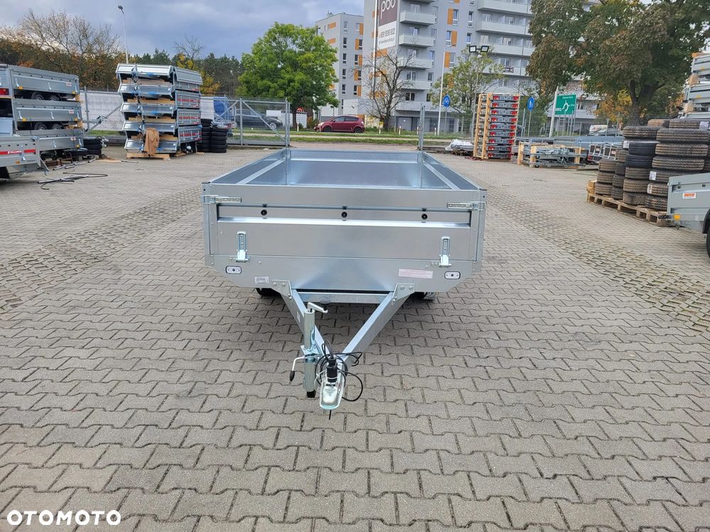 Neptun DOSTAWA! Przyczepa platforma wym. 302x151 SPAWANA! koła pod spodem N7-302 2 kps, wszystkie burty DEMONTOWALNE, lekka kat.B GN273 - 13