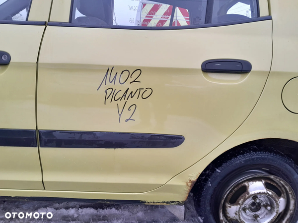 KIA PICANTO DRZWI LEWE TYLNE LEWY TYŁ KOLOR: Y2