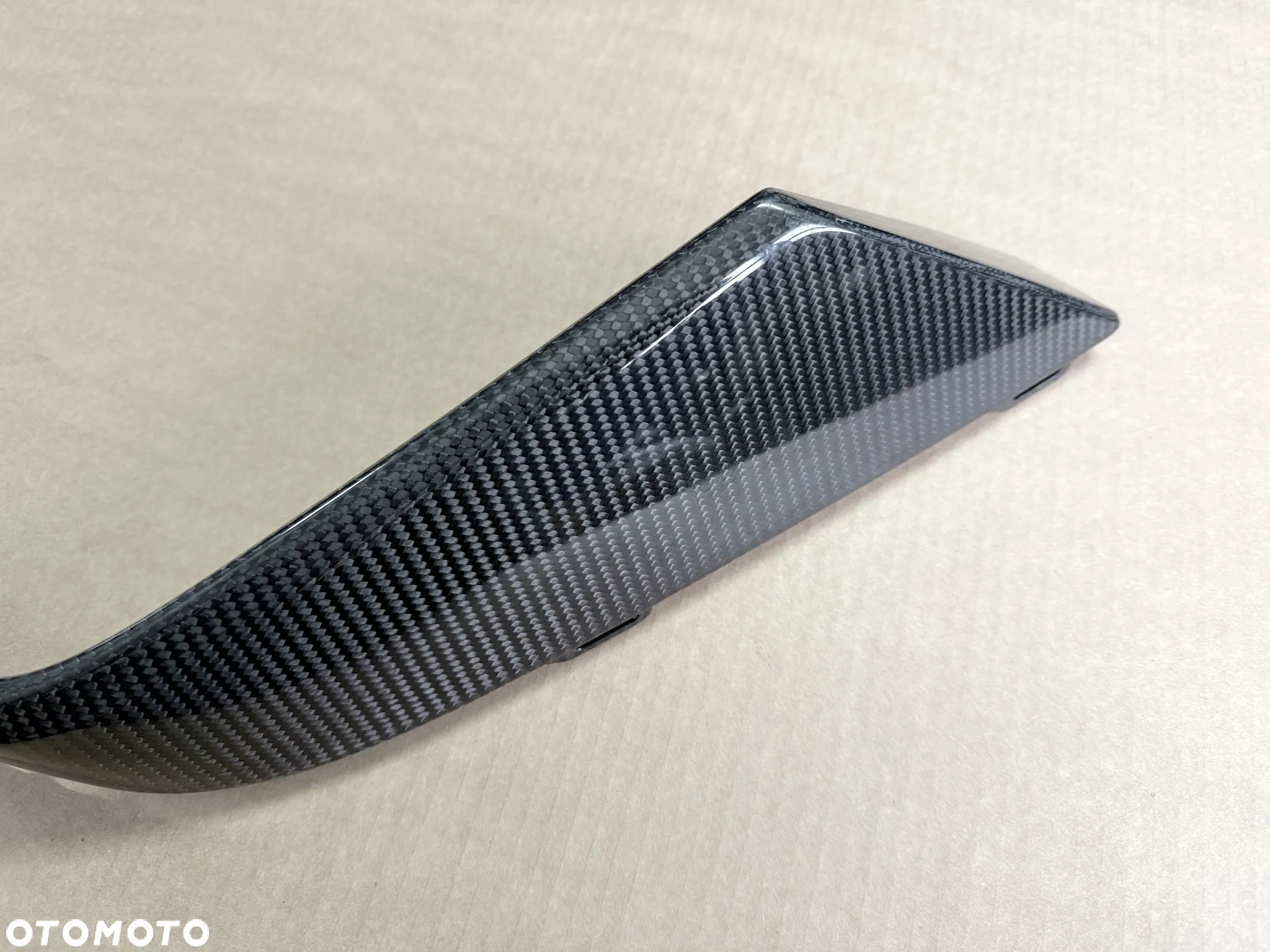 Listwa zderzaka Spojler Audi RS7 RS6 4K8 4K9 C8 4K - tylna LEWA CARBON - 2