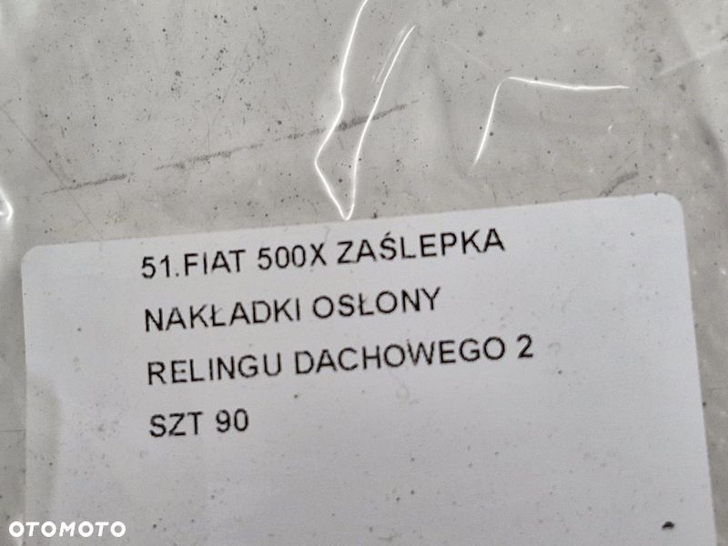 FIAT 500X ZAŚLEPKA NAKŁADKI OSŁONY RELINGU DACHOWEGO 2SZT - 5