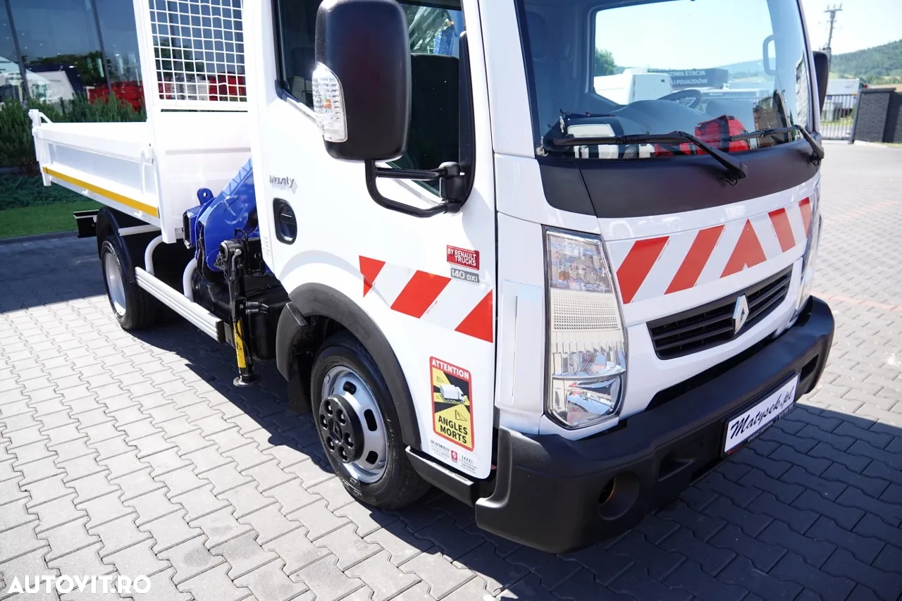 Renault MAXITY 140 DXI / 2.5 D / BASCULATOR – 3.1M + HDS PM 2821 / DUBLU / IMPORTAT / CONTRACT DE SERVICE POST-SERVICE - 12