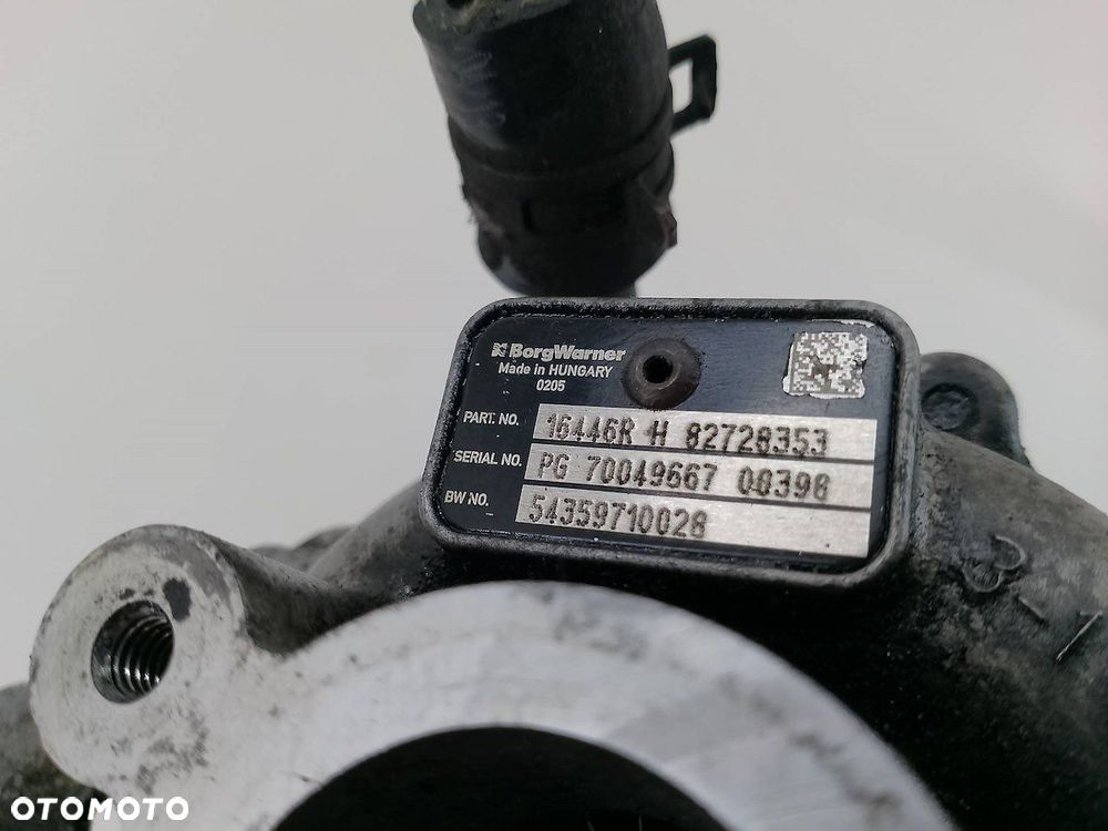 TURBINA Z KOLEKTOREM DACIA DOKKER 16446R H82728353  54359710028 1.5 DCI - 9
