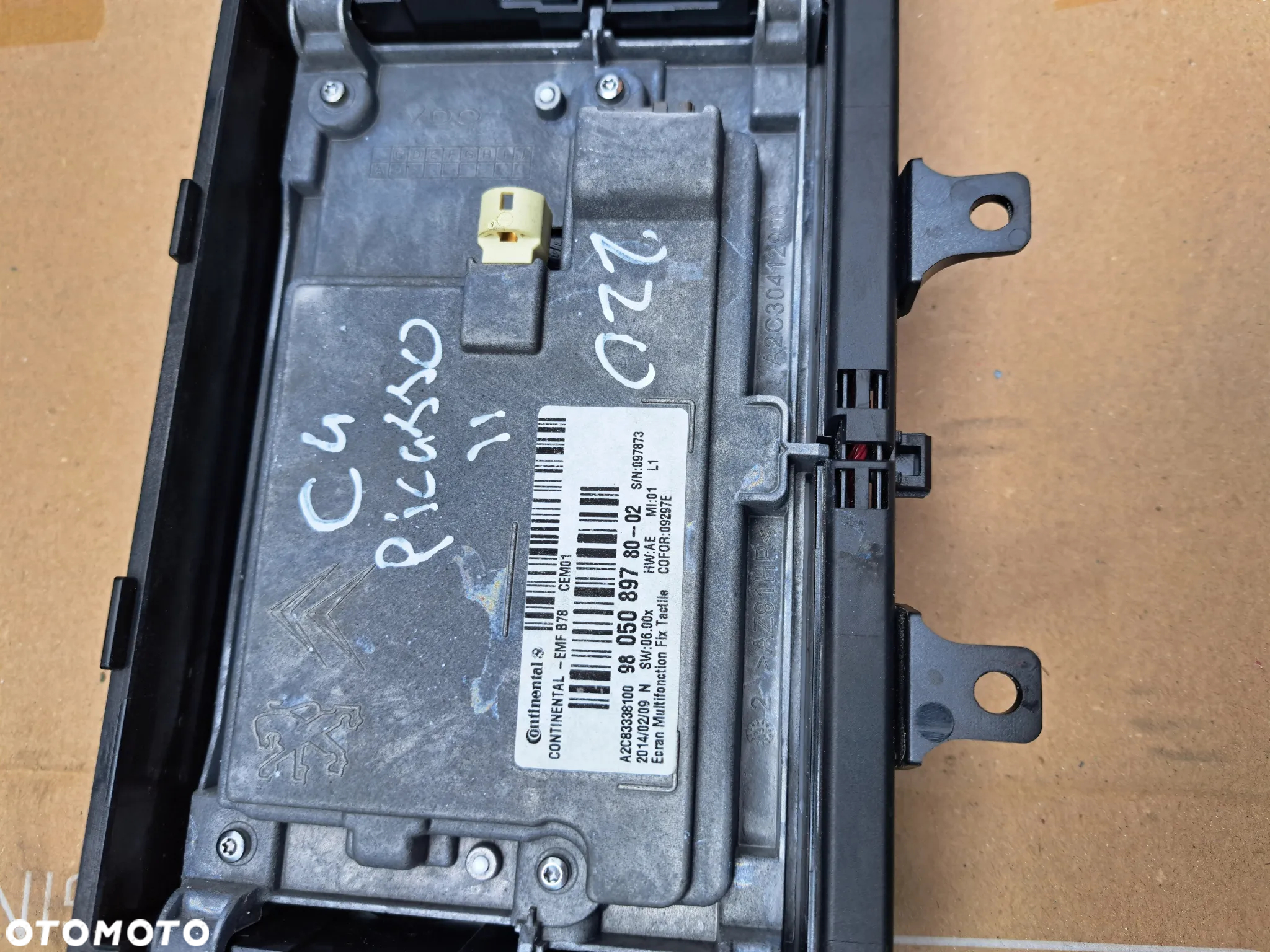 Citroen C4 Picasso II wyświetlacz ekran 9805089780 - 5