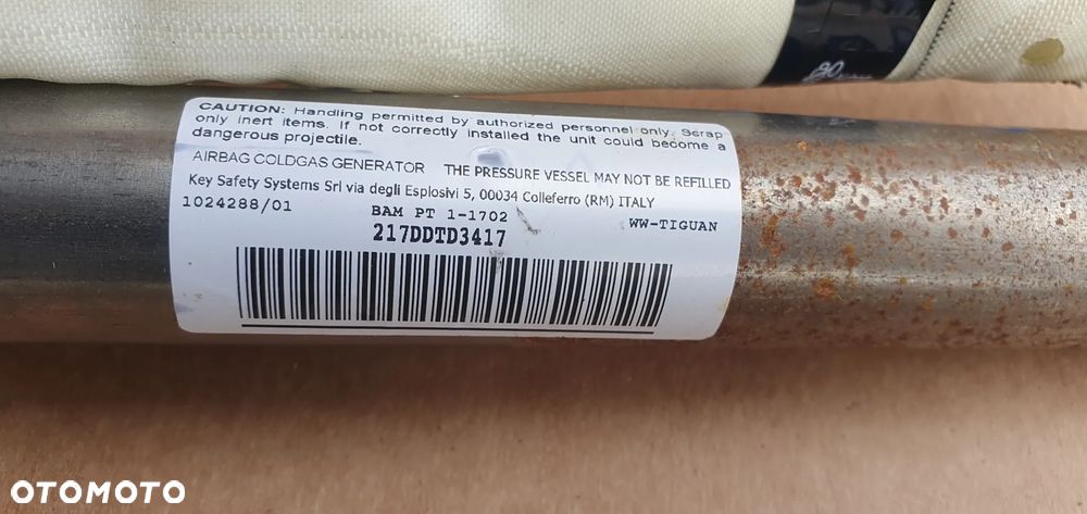 Kurtyna Airbag poduszka prawa VW Tiguan I Lift - 7