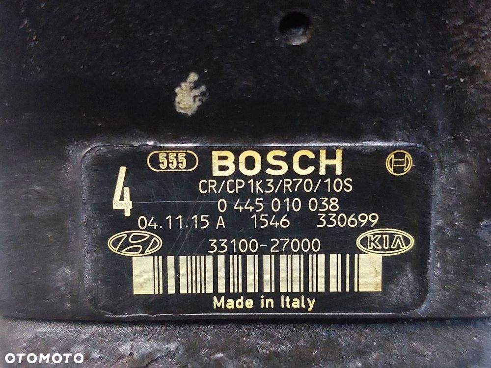 POMPA WTRYSKOWA + WTRYSKIWACZE TUCSON I 2.0 CRDI 33100-27000 33800-27900 - 2