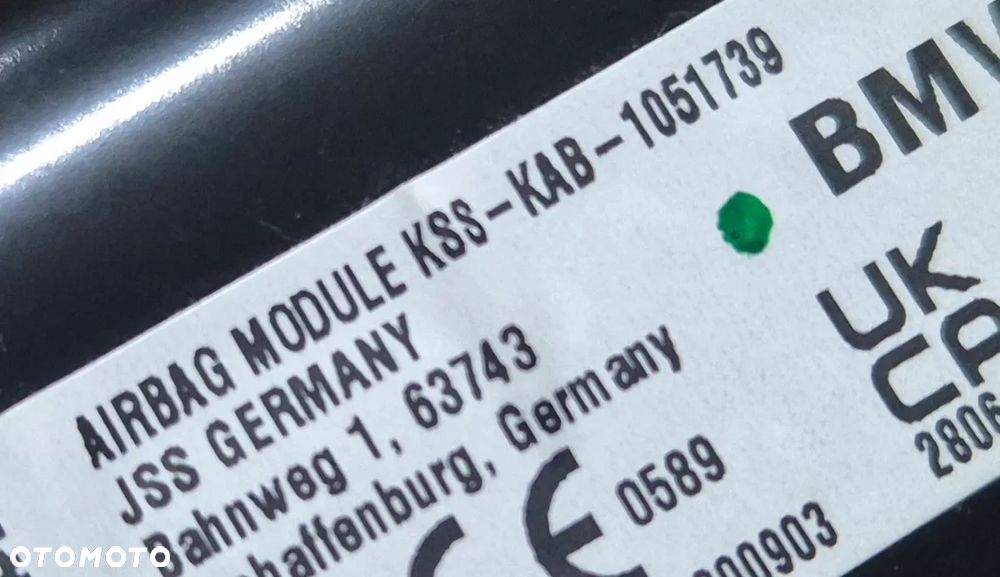 Oryginalna Poduszka Powietrzna AIRBAG Kolanowa BMW 1051739 G01 G02 G20 G21 G22 G23 G24 G26 G80 - 3