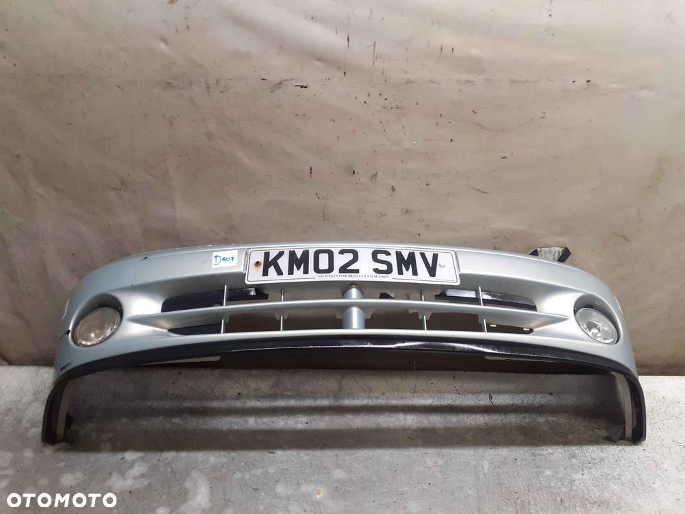 ^ ZDERZAK PRZÓD PRZEDNI RENAULT MEGANE 1 I CABRIO BŁĘKITNY MORSKI HALOGENY - 1