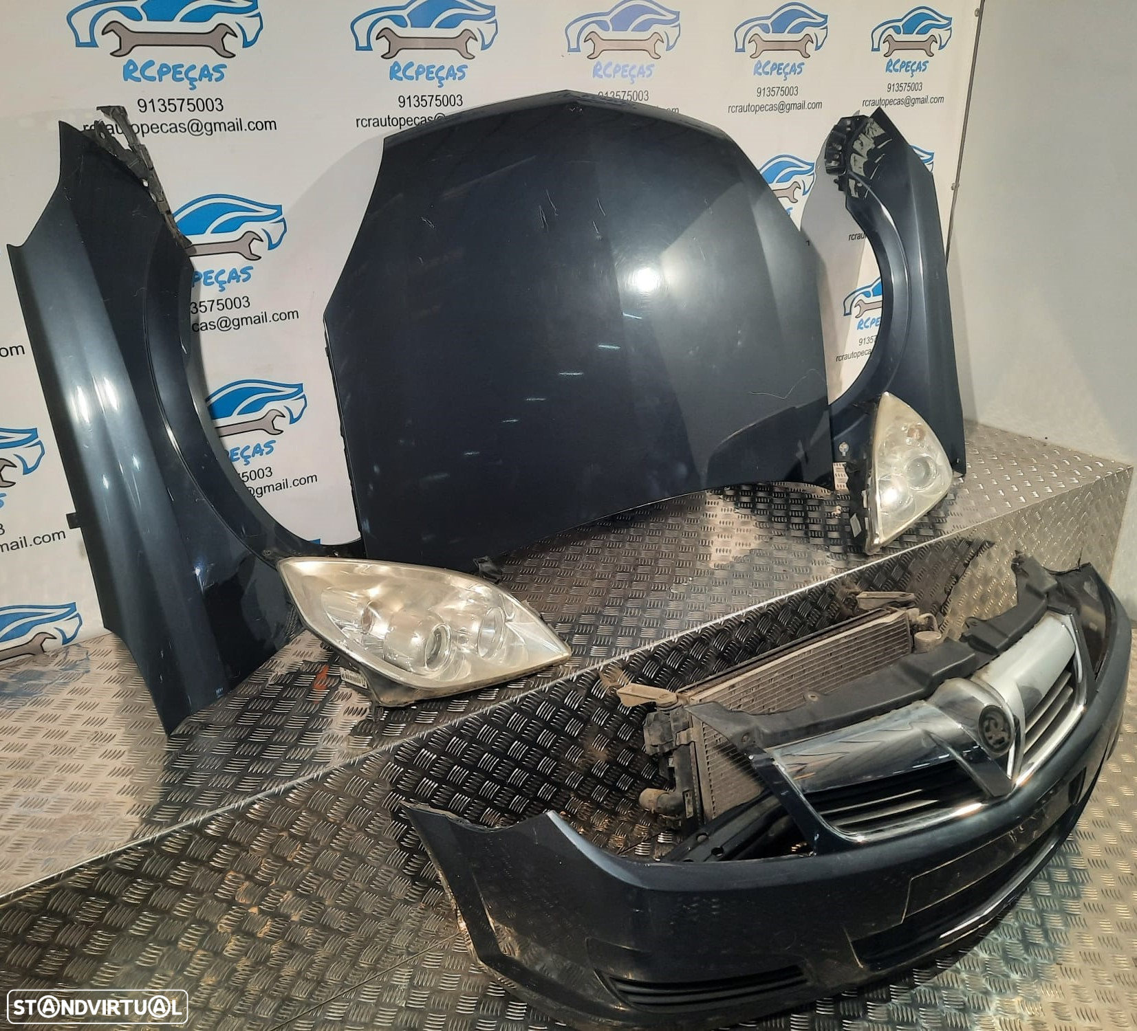 FRENTE COMPLETA OPEL VECTRA C Z02 FASE II 2 FACELIFT SIGNUM Z03 CAPOT PARACHOQUES GUARDA-LAMAS OTICAS RADIADOR VENTILADOR FRENTE FIBRA REFORÇO - 4