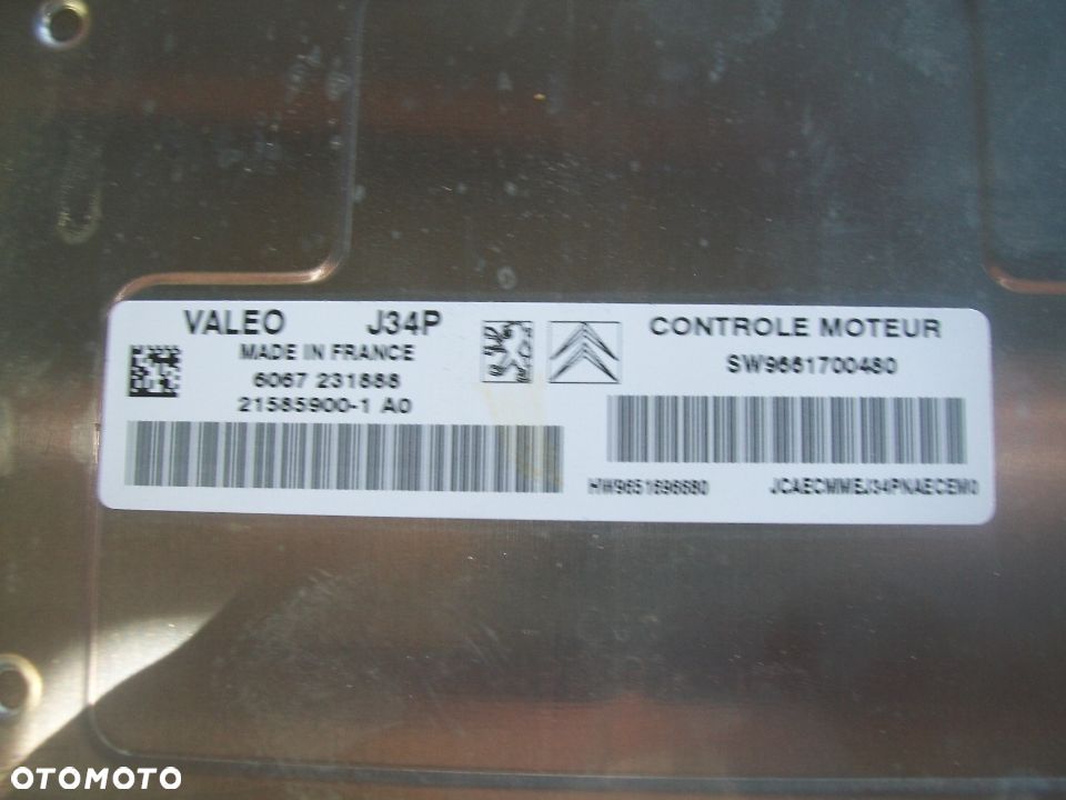 Komputer Citroen Peugeot 9661700480 215900-1A0 - 2