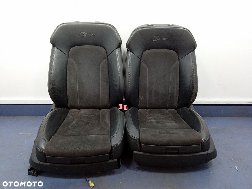 AUDI Q7 I 4L FOTELE KANAPA KOMPLET 3 RZĘDY 7 OSÓB S-LINE PÓŁSKÓRY - 2