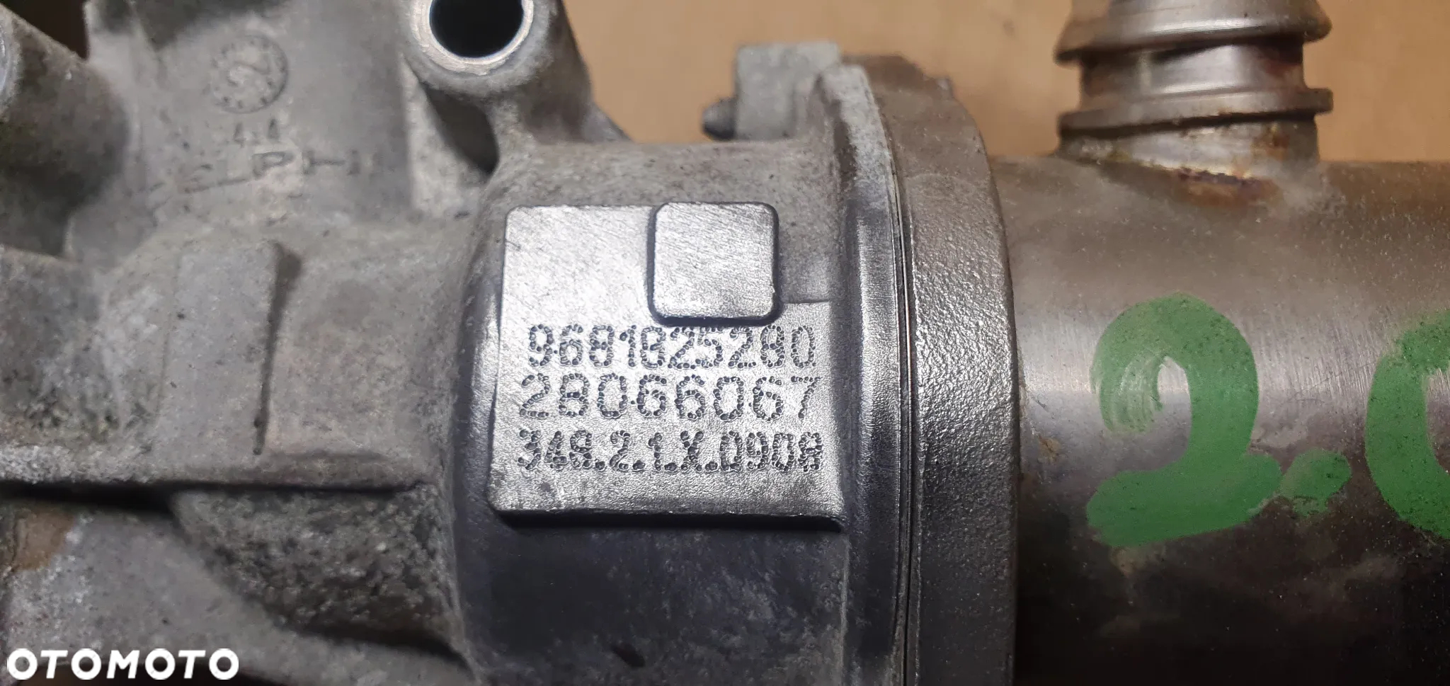 Zawór EGR chłodnica chłodniczka Citroen C5 III 2.0 HDI 9681825280 9686916780 - 7