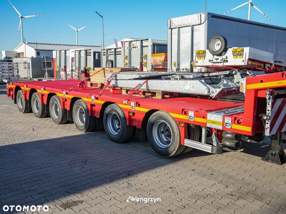 MAX Trailer 6 osiowe semi, rozciągana, najazdy hydrauliczne - 6