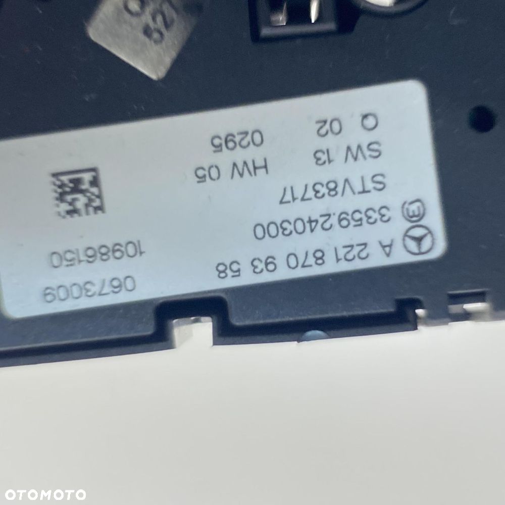 PANEL FOTELA PRAWY PRZEDNI MERCEDES S W221 LIFT  A2218709358 - 4