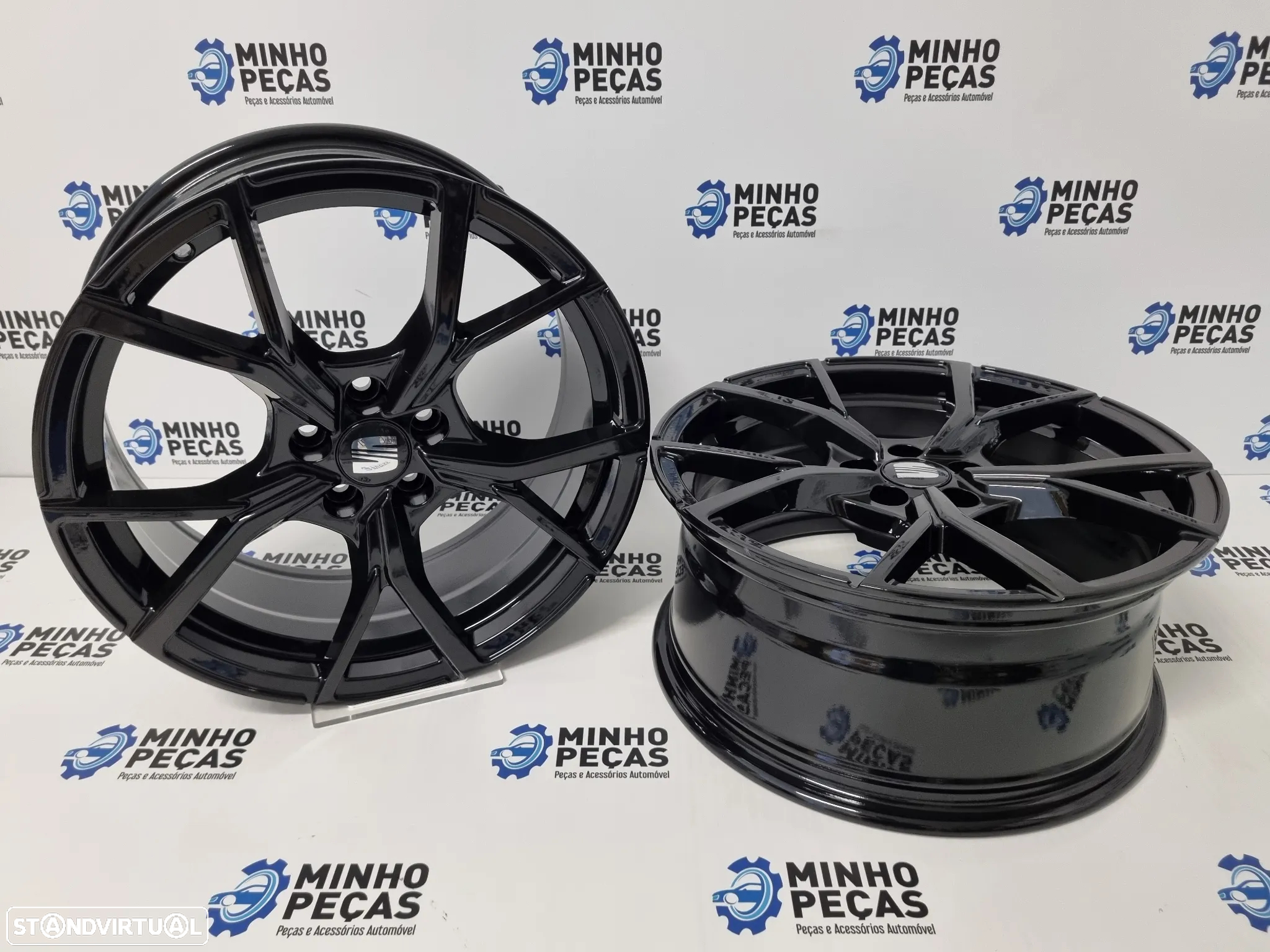 Jantes Look Seat Ibiza em 17 (5x100) Preto Brilho - 4