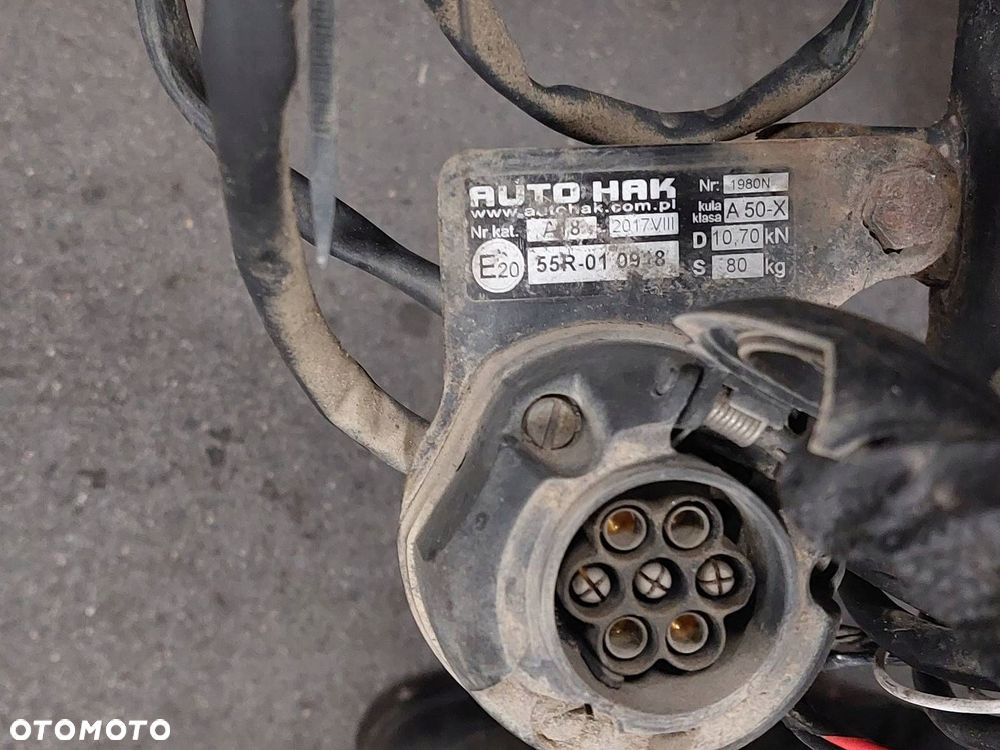 HAK HOLOWNICZY + TABLICZA + WIĄZKA + MODUŁ HAKA AUDI A4 B6 KOMBI - 2