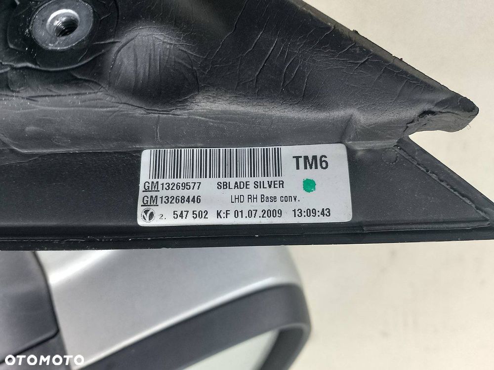 LUSTERKO PRAWE OPEL INSIGNIA A 13269577 13268446 Z176 - 6