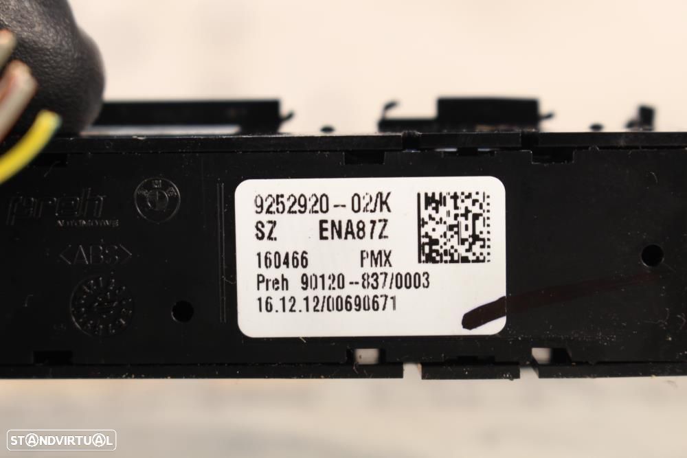 Comutador / Botão Bmw 1 (F20)  61319252920 / 9252920 / Modo De Conduçã - 4