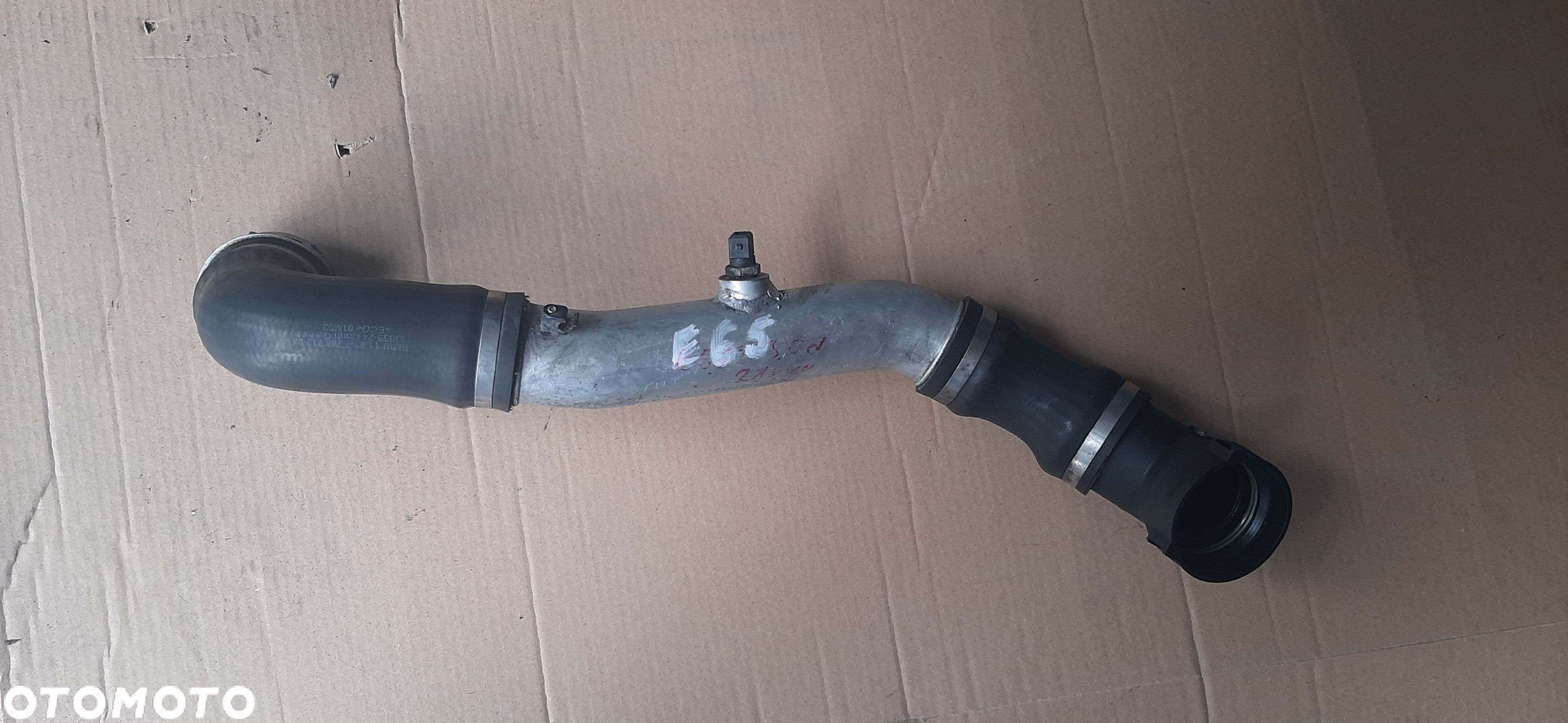 Przewód powietrza chłodnicy  rura wąż BMW E65 3l.d 7788592 05 - 1