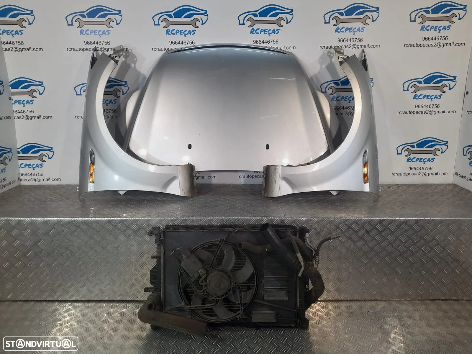 FRENTE COMPLETA FORD MONDEO IV 4 MK4 CAPOT PARACHOQUES GUARDA-LAMAS OTICAS RADIADOR VENTILADOR FRENTE FIBRA REFORÇO - 13